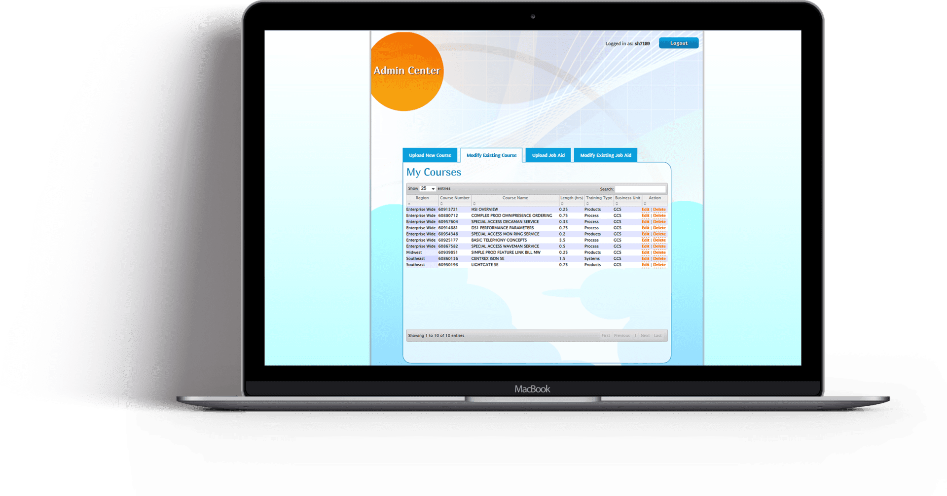 BLS VL General User Screen